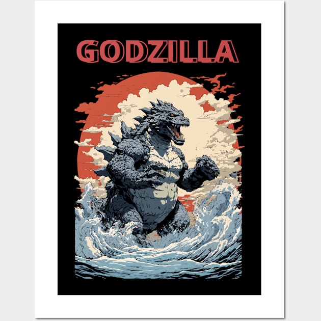 Godzilla Battle Minus one Wall Art by Alex